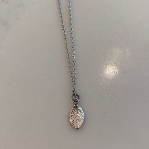Silver Feather Necklace